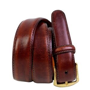 Martin Dingman BROWN GENUINE LEATHER 1 1/8"Wd CASUAL DRESS MEN'S BELT Sz 38(38A